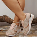 Van Elst Mode® | Orthopedische sneakers met veters en een zijrits voor dames
