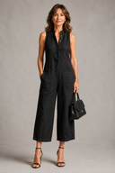 Noir Linen Jumpsuit