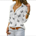 Van Elst Mode® | Losvallende blouse met vlinderprint