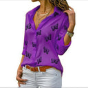 Van Elst Mode® | Losvallende blouse met vlinderprint