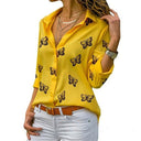 Van Elst Mode® | Losvallende blouse met vlinderprint