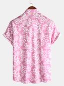 Aurelio | Hawaïblouse met korte mouwen en bloemenpatroon