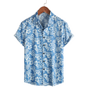 Aurelio | Hawaïblouse met korte mouwen en bloemenpatroon