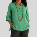 Van Elst Mode® | Linnen blouse met relaxte elegantie