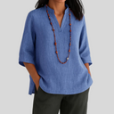 Van Elst Mode® | Linnen blouse met relaxte elegantie
