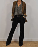 Van Elst Mode® | Relaxed V-Hals Midi-Shirt