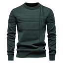 PIERREX | Katoenen herentrui met streepdesign