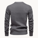 PIERREX | Katoenen herentrui met streepdesign