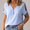 Renske | Casual Gestreepte Blouse