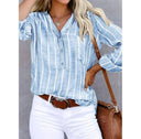 Van Elst Mode® | ELEGANTE GESTREEPTE BLOUSE