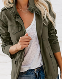 PRIYANA | Stijlvolle Casual Utility Jas