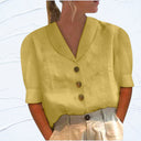 Van Elst Mode® | Knopblouse met Geknoopte Voorkant