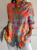 Van Elst Mode® | Kleurrijke Lente Blouse
