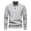 JORVIK | Herenpullover met knoopdesign