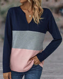 Van Elst Mode® | Kleurrijke Top met Kraag