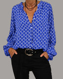 Van Elst Mode® | Relaxed V-Hals Midi-Shirt