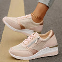Van Elst Mode® | Orthopedische sneakers met veters en een zijrits voor dames